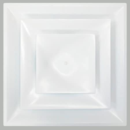 American Louver/Plasticade American Louver Stratus Cone Diffuser With 12" Neck, White, STR-C-12W STR-C-12W